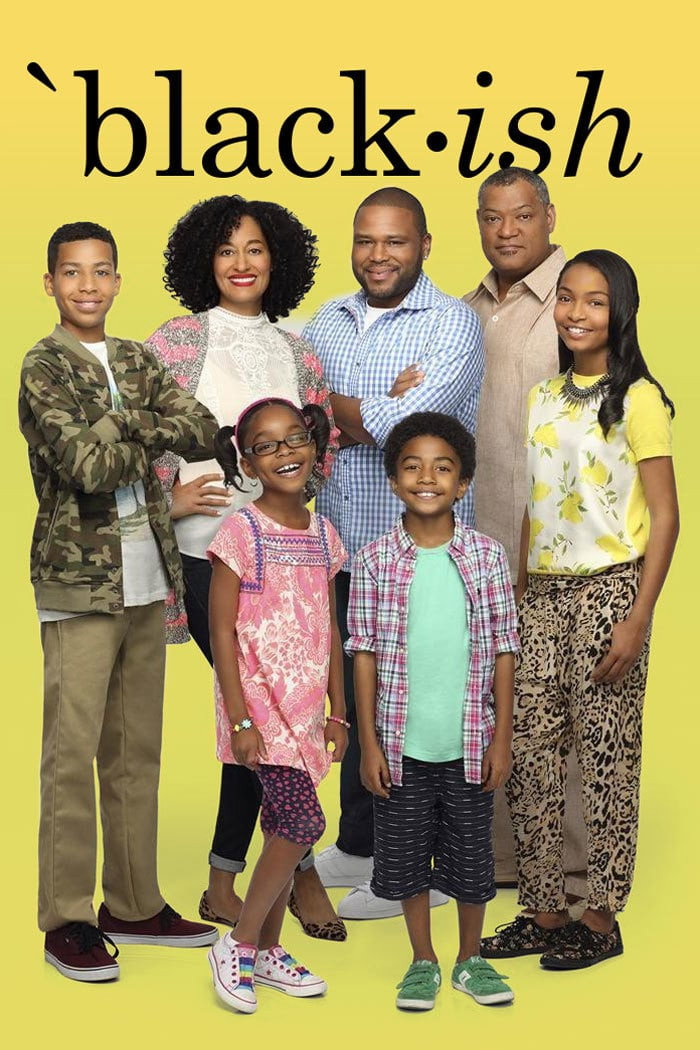 black-ish-poster met de familie Johnson